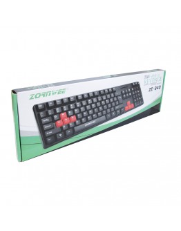 Клавиатура, ZornWee Revenge, USB, Черен - 6071