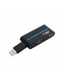 USB хъб No Brand, USB 3.0, 4 Порта, Бял - 12060