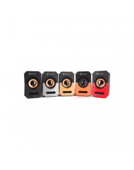 Тонколони Kisonli А-606, 3W*2, USB, Различни цветове - 22118