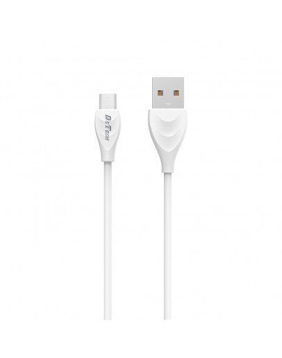 Кабел за данни DeTech DE-24M, Micro USB, 1.0m, Бял - 14126