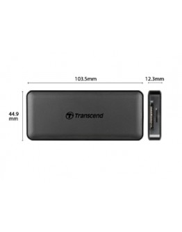 Transcend 3-Port Hub,1-Port PD,SD/MicroSD Reader, 