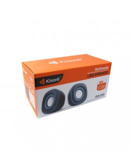 Тонколони, Kisonli V350, 2x3W, USB, Черен- 22061