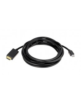 Кабел DeTech Mini DP - HDMI M/M, 14+1 cooper, 3м, Черен - 18280