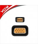 VCom адаптер Adapter Mini DP M / VGA F Gold plated - CA335