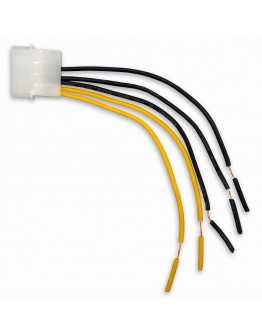 Makki кабел Cable Male Molex -> wires 2x12V 3xGround