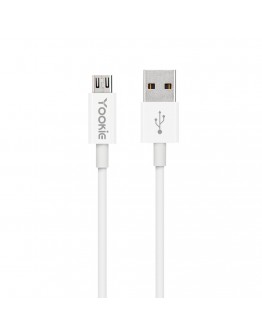 Кабел за данни Yookie CB1, Micro USB, 3.0m, Бял - 40149