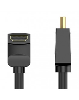 Vention Кабел HDMI Right Angle 90 Degree v2.0 M / M 4K/60Hz Gold - 2M Black - AARBH