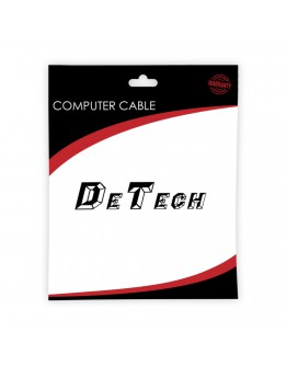 DC Удължител DeTech, 5.5x2.1 M/F, 5.0m, Черен - 18373