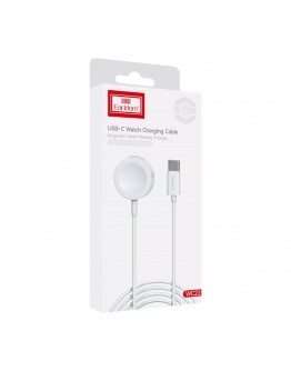 Кабел за безжично зареждане Earldom ET-WC22, За Apple Watch, 5V/0.35A, 1.0m, Бял - 40235