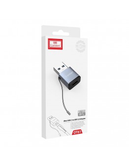 Преходник Earldom ET-OT61, Type-C F към USB 3.0, Сив - 40211