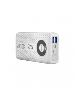 Преносима батерия Yookie YO12, 20000mAh, 22.5W, Бял - 87061