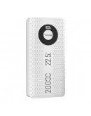 Преносима батерия Yookie YO12, 20000mAh, 22.5W, Бял - 87061