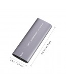 Кутия за SSD No brand SHL-R320, USB 3.1 - M.2 SATA+NVME, Сив - 17756