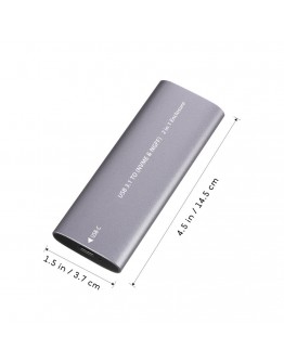 Кутия за SSD No brand SHL-R320, USB 3.1 - M.2 SATA+NVME, Сив - 17756