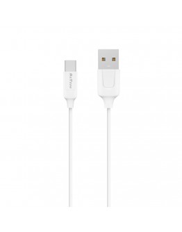 Мрежово зарядно устройство DeTech DE-31C, 20W, С Type-C кабел, 1 x Type-C F, 1 x USB F, PD, QC, Бял - 40321