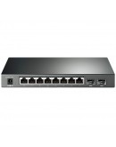 JetStream 8-Port Gigabit Smart PoE+ Switch with 2