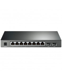 JetStream 8-Port Gigabit Smart PoE+ Switch with 2