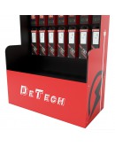 Подов стелаж DeTech DE-S01, 600x300x1800, Черен/Червен - 14144