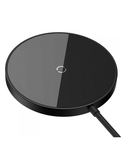 Безжично зарядно устройство Baseus Simple Mini 3, Qi, 15W, Черен - 40383