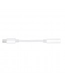 Makki преходник Adapter Type-C M to 3.5mm audio jack 4P F, White - MAKKI-CBL-C-AUDIO-WH