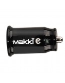 Makki зарядно за кола Fast Charger Car - Type-C + USB QC3.0  20W - MAKKI-CC20W02-BK