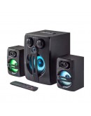 Тонколони Kisonli TM-9000A, Bluetooth, USB, AUX, SD, FM, 12W+2x5W, Черен - 22219