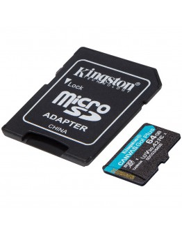 Kingston 64GB microSDXC Canvas Go Plus 170R A2 U3