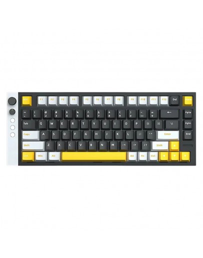 Lamzu професионална геймърска механична клавиатура Professional Gaming Mechanical Keyboard JET 75 - 8K, Magnetic Gateron Jade Switches - Black/Yellow