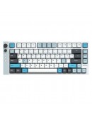 Lamzu професионална геймърска механична клавиатура Professional Gaming Mechanical Keyboard JET 75 - 8K, Magnetic Gateron Jade Switches - White/Blue