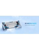 Lamzu професионална геймърска механична клавиатура Professional Gaming Mechanical Keyboard JET 75 - 8K, Magnetic Gateron Jade Switches - White/Blue
