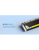 Lamzu професионална геймърска механична клавиатура Professional Gaming Mechanical Keyboard JET 75 - 8K, Magnetic Gateron Jade Switches - White/Blue