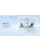 Lamzu професионална геймърска механична клавиатура Professional Gaming Mechanical Keyboard JET 75 - 8K, Magnetic Gateron Jade Switches - White/Blue