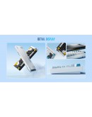 Lamzu професионална геймърска механична клавиатура Professional Gaming Mechanical Keyboard JET 75 - 8K, Magnetic Gateron Jade Switches - White/Blue