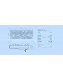 Lamzu професионална геймърска механична клавиатура Professional Gaming Mechanical Keyboard JET 75 - 8K, Magnetic Gateron Jade Switches - White/Blue