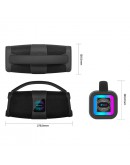Тонколона Kisonli K3, Bluetooth, USB, SD, AUX, FM, RGB, Черен - 22293