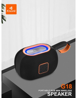 Тонколона Kisonli G18, Bluetooth, USB, SD, AUX, FM, RGB, Различни цветове - 22291