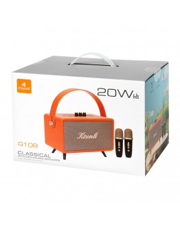 Тонколона Kisonli G109, Караоке, Bluetooth, USB, SD, AUX, Черен - 22307