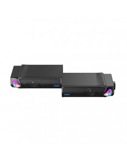 Тонколони Onikuma L1, 2x5W, USB, RGB, Черен - 22272
