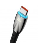 Кабел за данни Baseus Glimmer, Type-C, 100W, 1.0m, Черен - 40480