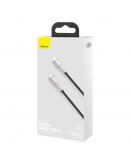 Кабел за данни Baseus Cafule, Type-C - Lightning, 20W, 1.0m, Черен - 40475
