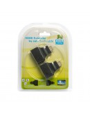 HDMI удължител, No brand, През LAN CAT-5e/6, Черен - 17165