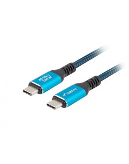 Lanberg USB-C M/M 4.0 cable 1m 240w 8k 60hz black-