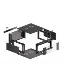 Lanberg rack cabinet 19 wall-mounted 4U 600 fast a