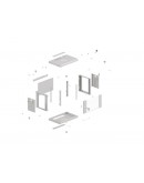 Lanberg rack cabinet 19 wall-mount 9U/540x350 (fla