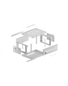 Lanberg rack cabinet 19 wall-mount 4U/600x450 with