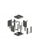 Lanberg rack cabinet 10 wall-mount 9U/300x300 (fla