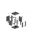 Lanberg rack cabinet 10 wall-mount 4U/300x300 (fla