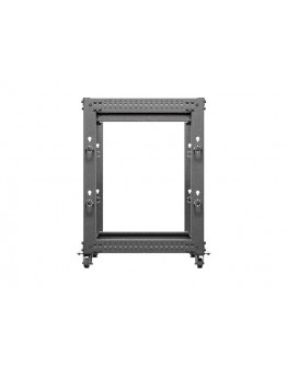 Lanberg open rack 19 15U 600x600-1100 adjustable b
