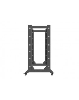 Lanberg open rack 27U  600x800, black
