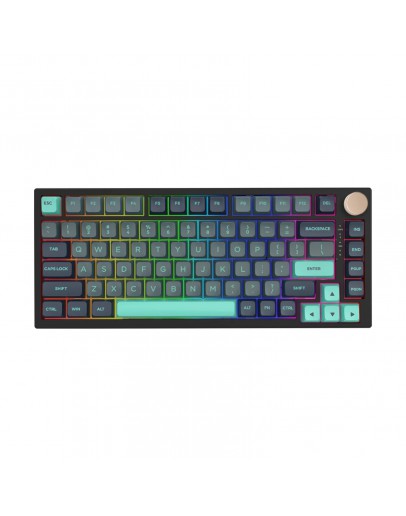 VGN професионална геймърска механична клавиатура Professional Gaming Mechanical Keyboard N75 RGB Caribbean Blue - Power Purple Switches [Tactile]